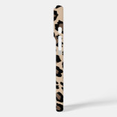 Modern Beige Leopard Cheetah Animal Print Patroon Case-Mate iPhone Case (Achterkant / Links)
