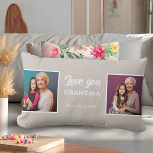 Modern Beige Love you oma 2 foto's Kussen