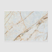 Modern Beige Marble Brown Inlay Wedding Tissuepapier (Voorkant)
