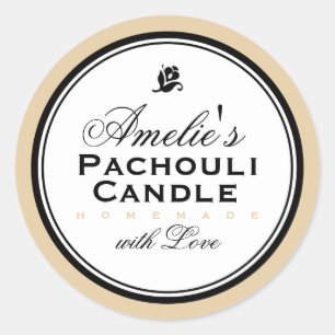 MODERN  BEIGE   PERSOONLIJKE STICKER