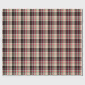 Modern beige plaid  cadeaupapier (Vlak)