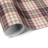 Modern beige plaid  cadeaupapier (Rol Hoek)