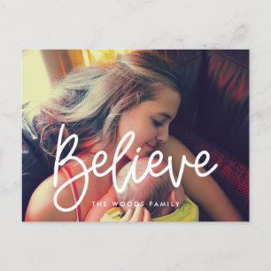 Modern Believe Vakantie foto Briefkaart