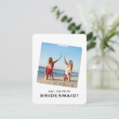 Modern, ben je mijn Bridesmaid? Voorstel (Staand voorkant)