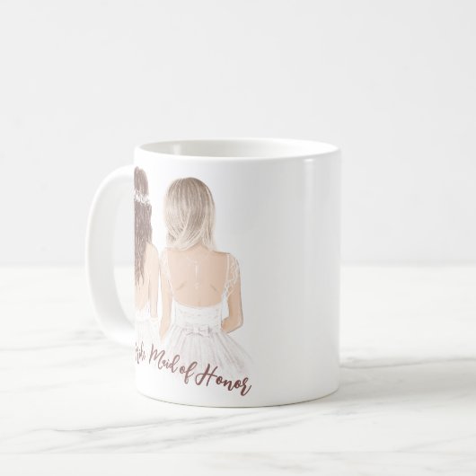 Modern... ben je mijn meisje van Eer White. Koffiemok (Voorkant links)