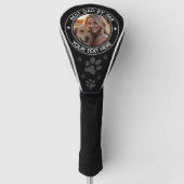 Modern Best Dad van Par Dog Foto gepersonaliseerd Golfheadcover (Voorkant)