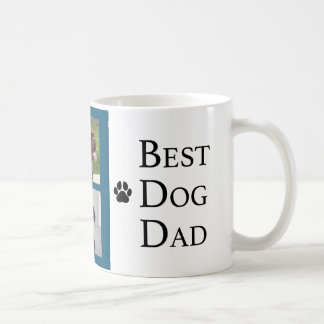 Modern Best Dog Dad 4 Foto Koffiemok