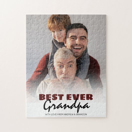 Modern Best Ever Grandpa | Foto Legpuzzel (Verticaal)