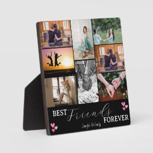 Modern BEST FRIENDS FOREVER Photo Collage Fotoplaat
