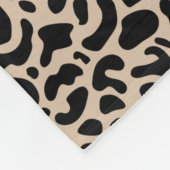 Modern Best Friends Leopard Print Photo Fleece Deken (Hoek)