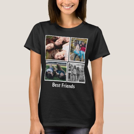 Modern Best Friendship Keepomwille Foto T-shirt (Voorkant)
