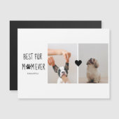 Modern Best Fur Mam Ever | Dog Photo (Voorkant / Achterkant)