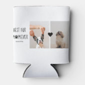 Modern Best Fur Mam Ever | Dog Photo Blikjeskoeler (Voorkant)