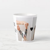 Modern Best Fur Mam Ever | Dog Photo Latte Mok (Voorkant)