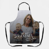 Modern Best Grandma Ever Photo Personalized Schort (Voorkant)