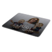 Modern Best Grandma Ever Photo Personalized Snijplank (Hoek)