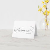 Modern Best Husband Ever Jubileum Gift voor hem Kaart (Gele Bloem)