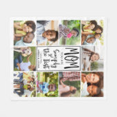 Modern Best Ma 10 Photo Collage Personalized Fleece Deken (Voorkant (Horizontaal))