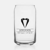 Modern Best Man Nom personnalisé avec Tuxedo (Recto)