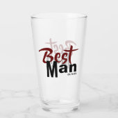 Modern Best Man Tumbler Glass (Achterkant)
