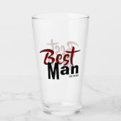 Modern Best Man Tumbler Glass (Voorkant)