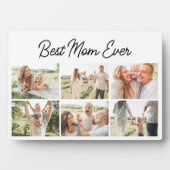 Modern Best Mom Ever Custom 6 Photo Collage Fotoplaat (voorkant)