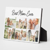Modern Best Mom Ever Custom 6 Photo Collage Fotoplaat (Zijkant)