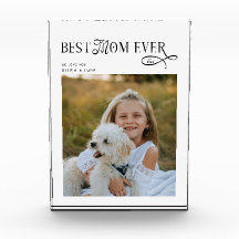 Modern Best Mom Ever Photo Mothers Day Gifts