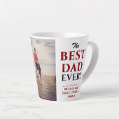 Modern Best Pap Ever Vader Day Foto Latte Mok (Rechterhoek)