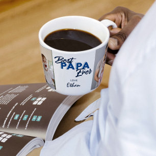 Modern Best Papa Ever Photo Vaderdag Koffiemok