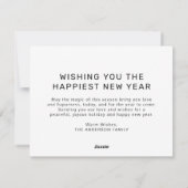 Modern Beste Jaar Ooit 11 Foto Custom Greeting Feestdagenkaart (Achterkant)