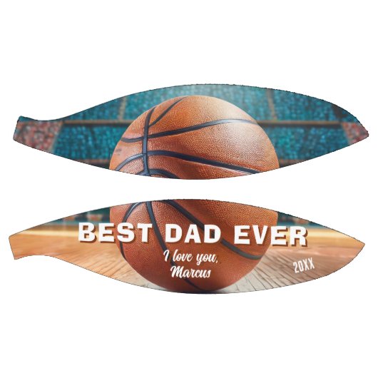 Modern Beste Pap Ooit Vader Afbeelding Basketbal (Panelen)