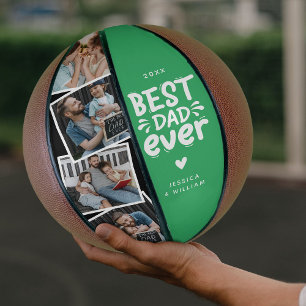 Modern Beste Papa Ooit 4 Foto's Cadeau voor Vader Basketbal