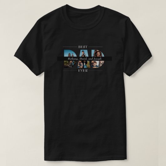 Modern beste vader ooit t-shirt (Design voorkant)