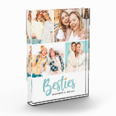 Modern beste vriend fotocollage blok (Links)