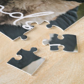 Modern Beste vrienden Dog Man Legpuzzel (Zijkant)