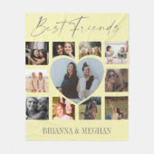 Modern | Beste vrienden | Hartfotocollage Fleece Deken (Voorkant)