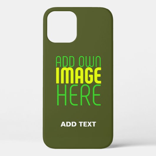 MODERN BEWERKBAAR ARMY GROEN AFBEELDING TEKST SJAB Case-Mate iPhone CASE (Achterkant)