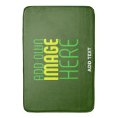 MODERN BEWERKBAAR BOS GROEN AFBEELDING TEKST SJABL BADMAT (Voorkant Verticaal)