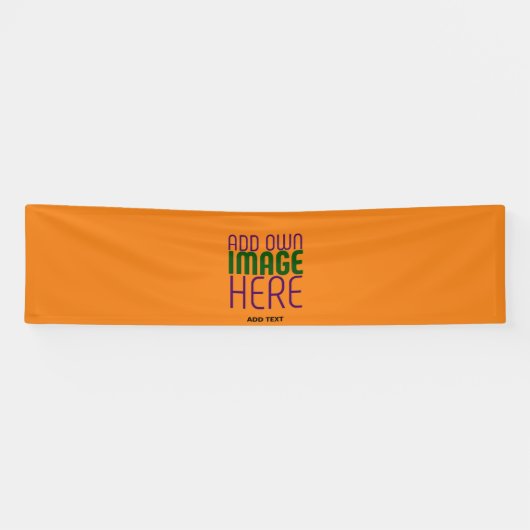 MODERN BEWERKBAAR DONKER ORANJE AFBEELDING TEKST S SPANDOEK (Horizontaal)