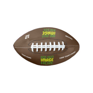 MODERN BEWERKBAAR EENVOUDIG BRUIN AFBEELDING TEKST AMERICAN FOOTBALL