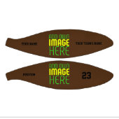 MODERN BEWERKBAAR EENVOUDIG BRUIN AFBEELDING TEKST BASKETBAL (Panelen)