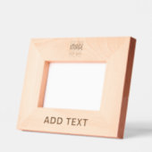 MODERN BEWERKBAAR EENVOUDIG BRUIN AFBEELDING TEKST GEGRAVEERDE LIJSTJES (Links)