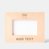 MODERN BEWERKBAAR EENVOUDIG BRUIN AFBEELDING TEKST GEGRAVEERDE LIJSTJES (Voorkant)