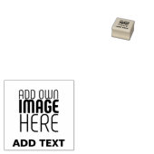 MODERN BEWERKBAAR EENVOUDIG BRUIN AFBEELDING TEKST 	RUBBERSTEMPEL (Gestempeld)