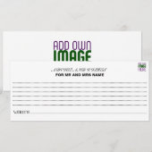 MODERN BEWERKBAAR EENVOUDIG WIT AFBEELDING TEKST S ADVIESKAART (Voorkant / Achterkant)