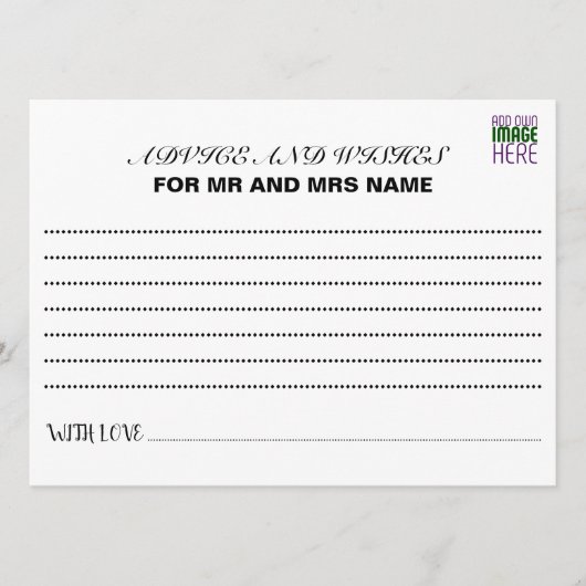 MODERN BEWERKBAAR EENVOUDIG WIT AFBEELDING TEKST S ADVIESKAART (Voorkant)