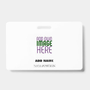 MODERN BEWERKBAAR EENVOUDIG WIT AFBEELDING TEKST S BADGE