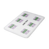 MODERN BEWERKBAAR EENVOUDIG WIT AFBEELDING TEKST S BADMAT (Gekanteld)