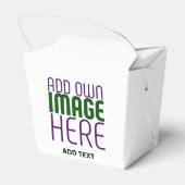 MODERN BEWERKBAAR EENVOUDIG WIT AFBEELDING TEKST S BEDANKDOOSJES (Achterkant)